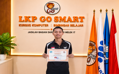 Selamat! Kak Imron Syafi’ul Huda Berhasil Menyelesaikan Kursus Komputer di LKP Go Smart Magelang